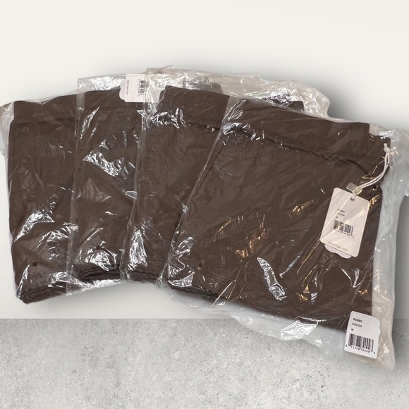 NWT ~ PJ SALVAGE COZY LOUNG SLEEP SHORTS ~ brown, size med & lg - Picture 7 of 8